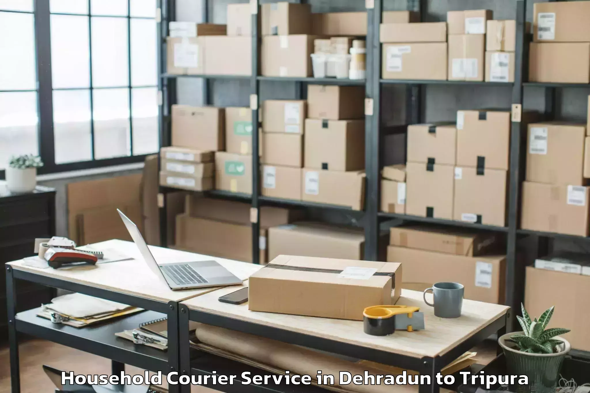 Quality Dehradun to Iiit Agartala Household Courier